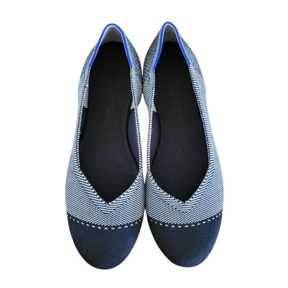 Rothy's The Flat‎ Captoe Misty Grey Women's Size 7.5 Slip-on Career Work Office - Picture 1 of 10